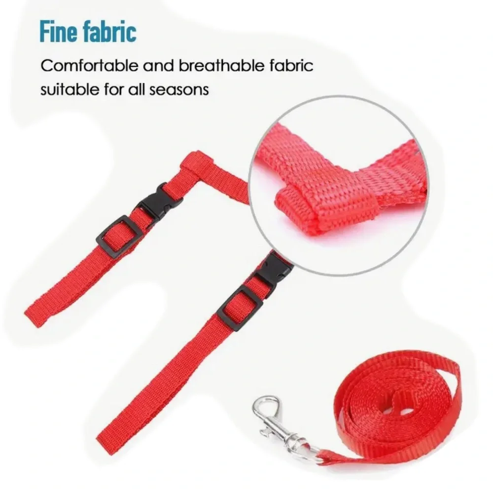 Adjustable Cat Small Pet Harness and Leash, Choose Color